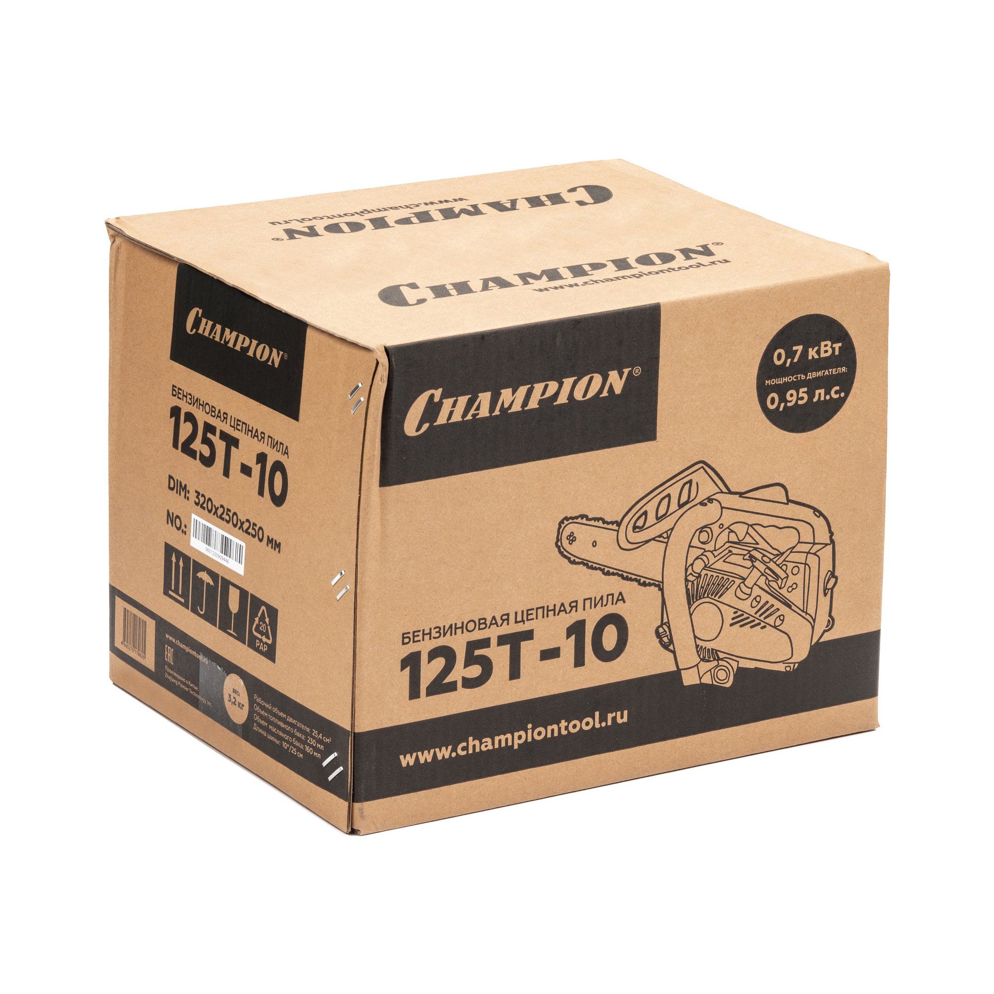 Бензиновая пила CHAMPION 125T-10