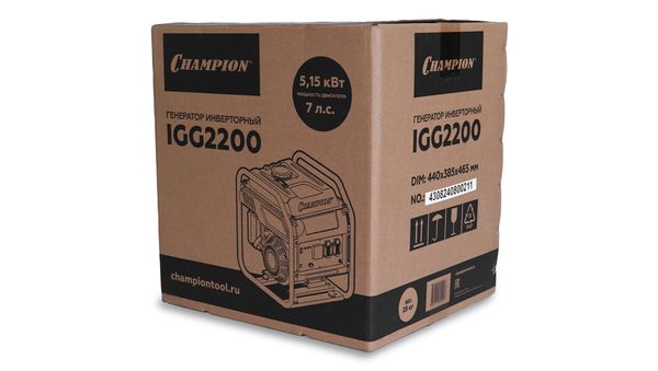 Инверторный генератор CHAMPION IGG2200 Инверторный генератор ЧЕМПИОН IGG2200