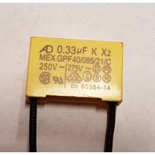 Конденсатор 118,120,318,324N,418N,420,422,424N,520N,ET1003A,ET1004A,,EB1000 0,33 mF (см. прим!). Замена для арт. 8690161.