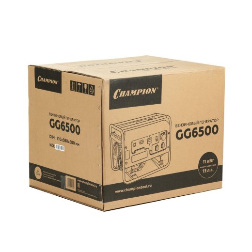 Изображение Генератор бензиновый Champion GG6500, 5 кВт