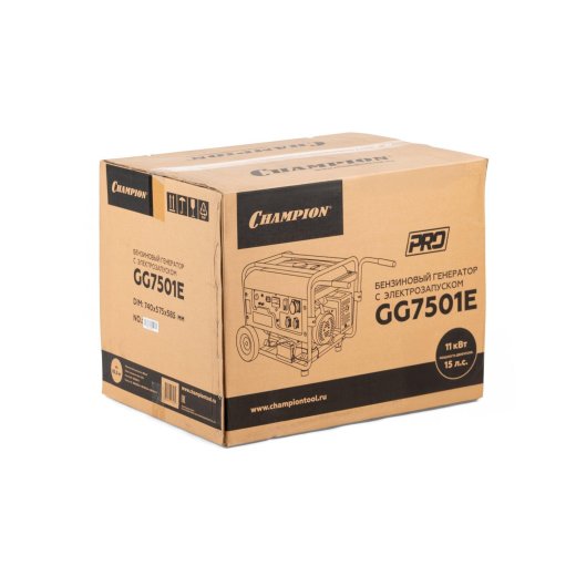 Изображение Генератор бензиновый Champion GG7501E, 6 кВт