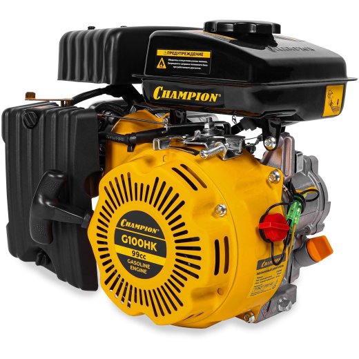 Двигатель с горизонтальным валом CHAMPION G100HK, 2.5 л.с.