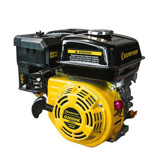 Изображение Двигатель с горизонтальным валом CHAMPION G200HK, 6.5 л.с.