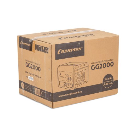Изображение Генератор бензиновый Champion GG2000, 2 кВт