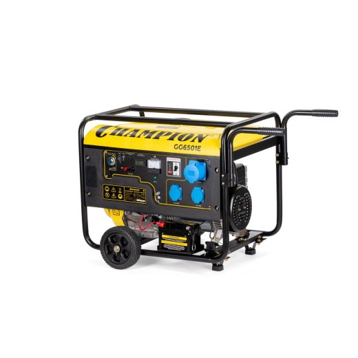 Изображение Генератор бензиновый Champion GG6501E+ATS c автозапуском, 5 кВт