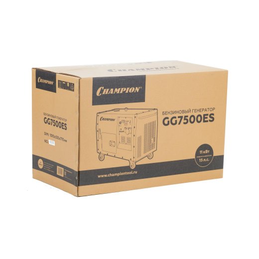 Изображение Генератор бензиновый Champion GG7500ES, 5,5 кВт