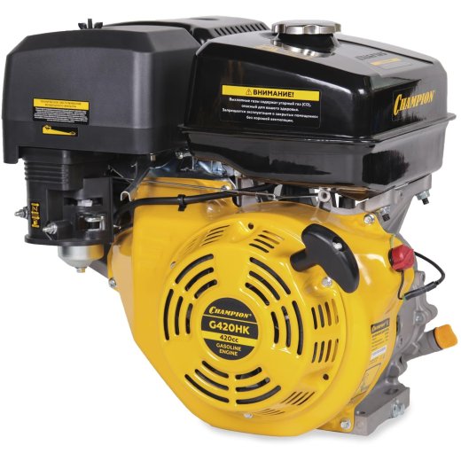 Двигатель с горизонтальным валом CHAMPION G420HK, 15 л.с.