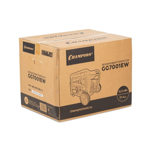 Изображение Генератор бензиновый Champion GG7001EW, 6,8 кВт