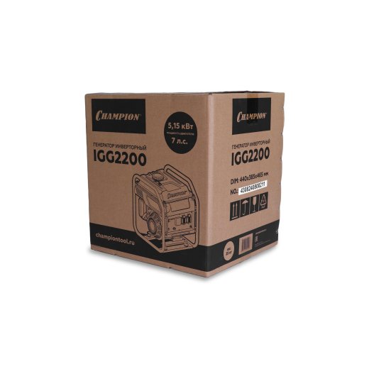 Изображение Генератор инверторный Champion IGG2200, 2 кВт