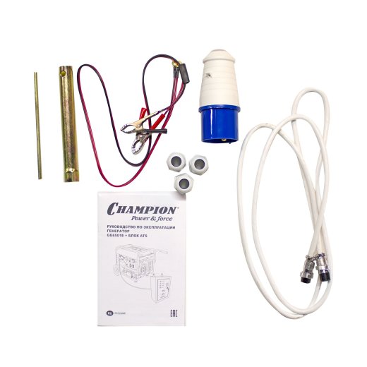 Изображение Генератор бензиновый Champion GG6501E+ATS c автозапуском, 5 кВт