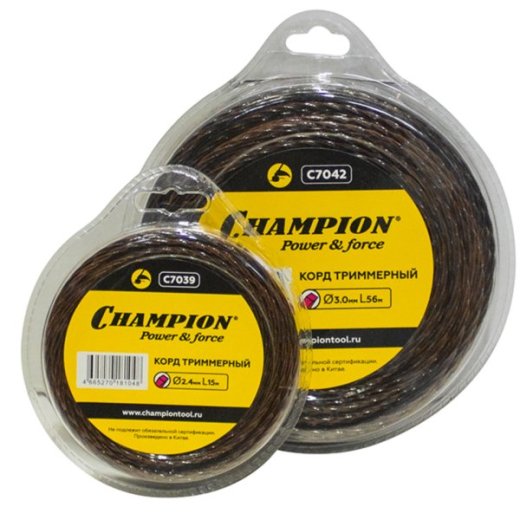 Изображение Корд трим.CHAMPION  Magic 2.4мм*15м (витой квадрат)